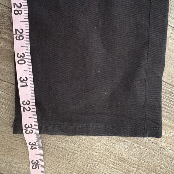 UNIQLO Selvedge Jeans Mens 29x33 Black Slim Straight Mid Rise Stretch Denim - Picture 8 of 11